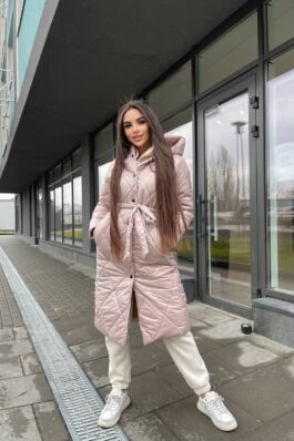 Женское зимнее стеганое пальто